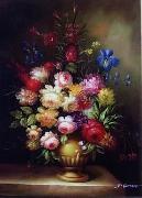 unknow artist Floral, beautiful classical still life of flowers.127 painting
